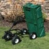 Sunnydaze Decor Sunnydaze Outdoor Lawn and Garden Heavy-Duty Steel Dump Cart with Removable Sides and Weather-Resistant Polyester Liner - Green -Gardening Official Shop unnamed file 1010