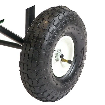 Sunnydaze Decor Sunnydaze Outdoor Lawn and Garden Heavy-Duty Steel Utility Cart with Removable Sides and Weather-Resistant Polyester Liner - Yellow 6 Sunnydaze Decor Sunnydaze Outdoor Lawn and Garden Heavy-Duty Steel Utility Cart with Removable Sides and Weather-Resistant Polyester Liner - Yellow - Image 6