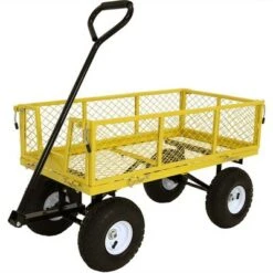 Sunnydaze Decor Sunnydaze Outdoor Lawn and Garden Heavy-Duty Steel Utility Cart with Removable Sides and Weather-Resistant Polyester Liner - Yellow 17 Sunnydaze Decor Sunnydaze Outdoor Lawn and Garden Heavy-Duty Steel Utility Cart with Removable Sides and Weather-Resistant Polyester Liner - Yellow -Gardening Official Shop unnamed file 1036