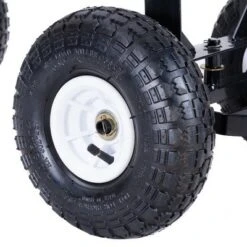 Costway Heavy Duty Lawn Garden Utility Cart Wagon Wheelbarrow Steel Trailer -Gardening Official Shop unnamed file 1044