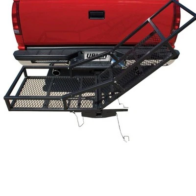 Uriah Products UH500300 2 in 1 Push Cart and Cargo Hitch Attachment Carrier Rack with Reflectors for Trailer, Truck, or Car Mount Basket Storage 5 Uriah Products UH500300 2 in 1 Push Cart and Cargo Hitch Attachment Carrier Rack with Reflectors for Trailer, Truck, or Car Mount Basket Storage - Image 5