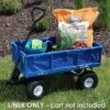 Sunnydaze Decor Sunnydaze Outdoor Lawn and Garden Weather-Resistant Heavy-Duty Polyester Utility Wagon Cart Protective Liner - Blue -Gardening Official Shop unnamed file 1081