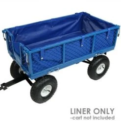 Sunnydaze Decor Sunnydaze Outdoor Lawn and Garden Weather-Resistant Heavy-Duty Polyester Utility Wagon Cart Protective Liner - Blue -Gardening Official Shop unnamed file 1085