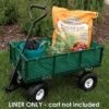 Sunnydaze Decor Sunnydaze Outdoor Lawn and Garden Weather-Resistant Heavy-Duty Polyester Utility Wagon Cart Protective Liner - Green -Gardening Official Shop unnamed file 1086
