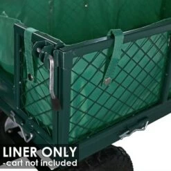 Sunnydaze Decor Sunnydaze Outdoor Lawn and Garden Weather-Resistant Heavy-Duty Polyester Utility Wagon Cart Protective Liner - Green -Gardening Official Shop unnamed file 1089