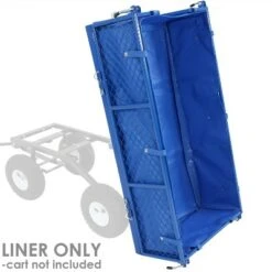 Sunnydaze Decor Sunnydaze Outdoor Lawn and Garden Weather-Resistant Heavy-Duty Polyester Utility Dump Cart Protective Liner - Blue -Gardening Official Shop unnamed file 1105