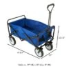 Nature Spring Collapsible Utility Wagon for Camping, Gardening, Landscaping, and Shopping - 34.5" x 20", Blue -Gardening Official Shop unnamed file 1106
