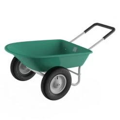 Nature Spring 2-Wheeled Garden Wheelbarrow for Residential DIY Landscaping, Lawn Care, and Remodeling -Gardening Official Shop unnamed file 1118