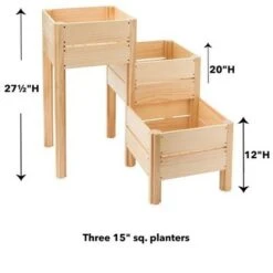 HearthSong Grow With Me Triple Garden Pine Wood Planter with Fabric Liners For Kids Gardening 13 HearthSong Grow With Me Triple Garden Pine Wood Planter with Fabric Liners For Kids Gardening -Gardening Official Shop unnamed file 1170
