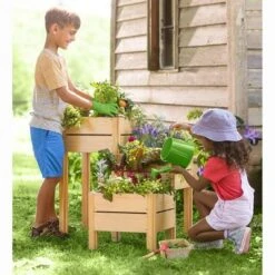 HearthSong Grow With Me Triple Garden Pine Wood Planter with Fabric Liners For Kids Gardening 16 HearthSong Grow With Me Triple Garden Pine Wood Planter with Fabric Liners For Kids Gardening -Gardening Official Shop unnamed file 1173