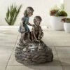 John Timberland Outdoor Floor Fountain with Light LED 26" High Two Kids Over Pond for Garden Patio Backyard Deck Home Porch House 10 John Timberland Outdoor Floor Fountain with Light LED 26" High Two Kids Over Pond for Garden Patio Backyard Deck Home Porch House -Gardening Official Shop unnamed file 1207