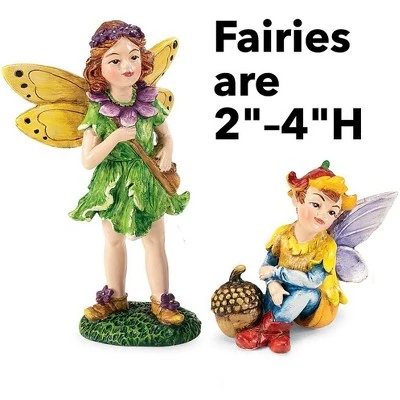 HearthSong Fairy Village Set with Five Decorative Resin Houses and 10 Nature-Themed Fairies 4 HearthSong Fairy Village Set with Five Decorative Resin Houses and 10 Nature-Themed Fairies - Image 4