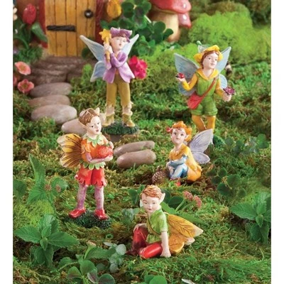 HearthSong Fairy Village Set with Five Decorative Resin Houses and 10 Nature-Themed Fairies 11 HearthSong Fairy Village Set with Five Decorative Resin Houses and 10 Nature-Themed Fairies - Image 11