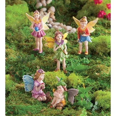 HearthSong Fairy Village Set with Five Decorative Resin Houses and 10 Nature-Themed Fairies 12 HearthSong Fairy Village Set with Five Decorative Resin Houses and 10 Nature-Themed Fairies - Image 12