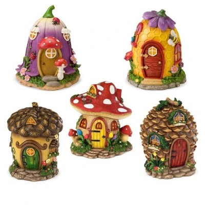 HearthSong Fairy Village Set with Five Decorative Resin Houses and 10 Nature-Themed Fairies 14 HearthSong Fairy Village Set with Five Decorative Resin Houses and 10 Nature-Themed Fairies - Image 14