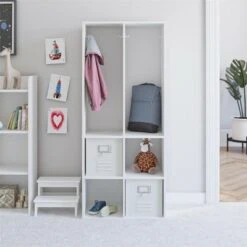 RealRooms Jocelyn Kid’s 4 Cube Storage