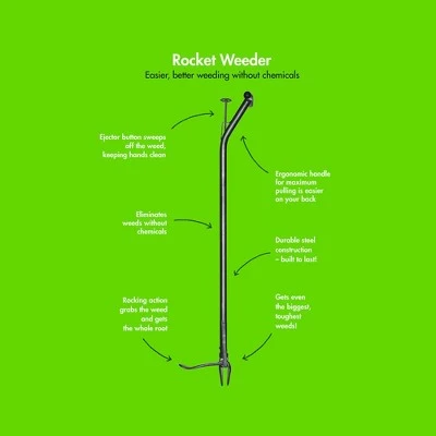 Yard Butler IRKT-1000 Rocket Weeder Long Handled Dandelion Weed Remover Tool 4 Yard Butler IRKT-1000 Rocket Weeder Long Handled Dandelion Weed Remover Tool - Image 4