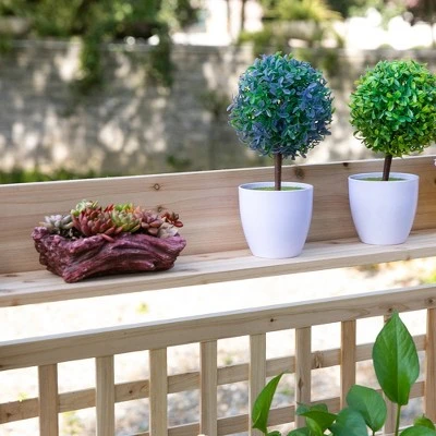 Outsunny 39'' Wooden Garden Potting Bench Work Table with Hidden Storage Sliding Tabletop Below Clapboard Upper Shelf - Natural 7 Outsunny 39'' Wooden Garden Potting Bench Work Table with Hidden Storage Sliding Tabletop Below Clapboard Upper Shelf - Natural - Image 7