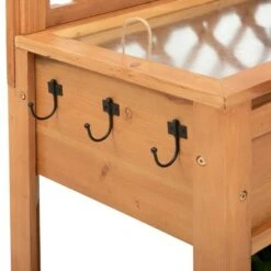 Outsunny 48'' Garden Wooden Potting Bench Table w/ Metal Screen Draining Area Side Hooks Drawer Open Upper/Lower Shelf 11 Outsunny 48'' Garden Wooden Potting Bench Table w/ Metal Screen Draining Area Side Hooks Drawer Open Upper/Lower Shelf -Gardening Official Shop unnamed file 1322