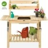 Best Choice Products Wood Garden Potting Bench Workstation Table w/ Sliding Tabletop, Food Grade Dry Sink - Natural 12 Best Choice Products Wood Garden Potting Bench Workstation Table w/ Sliding Tabletop, Food Grade Dry Sink - Natural -Gardening Official Shop unnamed file 1323