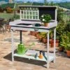 Outsunny 36.25" x 16.75" Raised Outdoor Wooden Potting Bench Table with Built-in Sink Shelf Storage & Ergonomic Design 13 Outsunny 36.25" x 16.75" Raised Outdoor Wooden Potting Bench Table with Built-in Sink Shelf Storage & Ergonomic Design -Gardening Official Shop unnamed file 1329