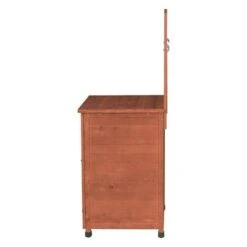 HardwoodPotting Table With Storage - Brown - Leisure Season -Gardening Official Shop unnamed file 1357