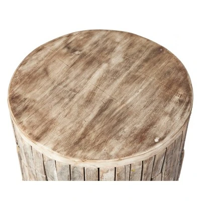Elyse Round Outdoor Patio Garden Stool - Balkene Home 2 Elyse Round Outdoor Patio Garden Stool - Balkene Home - Image 2