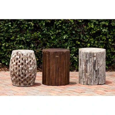 Elyse Round Outdoor Patio Garden Stool - Balkene Home 5 Elyse Round Outdoor Patio Garden Stool - Balkene Home - Image 5