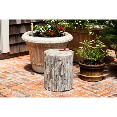 Elyse Round Outdoor Patio Garden Stool - Balkene Home 8 Elyse Round Outdoor Patio Garden Stool - Balkene Home - Image 8
