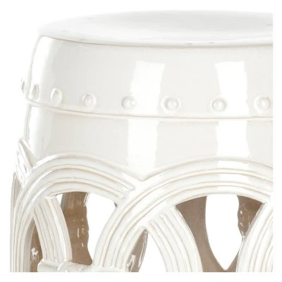 Double Coin Patio Stool - Safavieh Blue 2 Double Coin Patio Stool - Safavieh Blue - Image 2