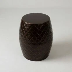 Braga Metal Stool - Antique Bronze - Balkene Home