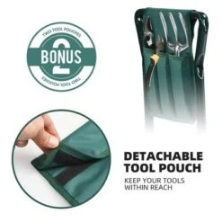 Costway Folding Garden Kneeler and Seat Bench w/2 Bonus Tool Pouches & EVA Foam Pad -Gardening Official Shop unnamed file 1461