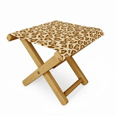 Avenie Jaguar Print Folding Stool - Deny Designs 1 Avenie Jaguar Print Folding Stool - Deny Designs