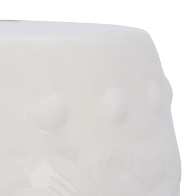 Panthea Garden Stool - Ivory - Safavieh 3 Panthea Garden Stool - Ivory - Safavieh - Image 3