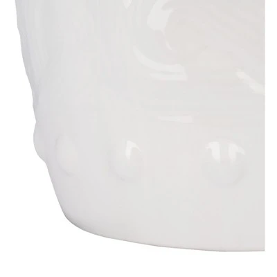 Panthea Garden Stool - Ivory - Safavieh 4 Panthea Garden Stool - Ivory - Safavieh - Image 4