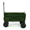 Seina Collapsible Steel Frame Folding Utility Garden Wagon Outdoor Cart, Green