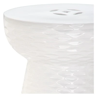 Elba Garden Stool - Safavieh® White 1 Elba Garden Stool - Safavieh® White