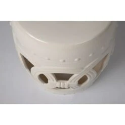Large Medallion Ceramic Garden Stool - Creamy White - Balkene Home -Gardening Official Shop unnamed file 1549
