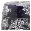 Midnight Flower Garden Patio Stool - Navy/White - Safavieh -Gardening Official Shop unnamed file 1575