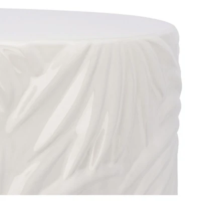 Kesha Garden Stool - Ivory - Safavieh 3 Kesha Garden Stool - Ivory - Safavieh - Image 3