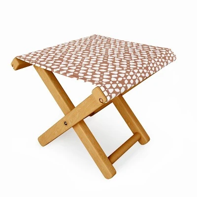 Wagner Campelo Drops Dots Folding Stool - Deny Designs 1 Wagner Campelo Drops Dots Folding Stool - Deny Designs