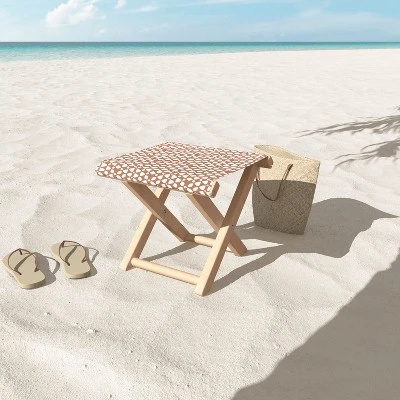 Wagner Campelo Drops Dots Folding Stool - Deny Designs 2 Wagner Campelo Drops Dots Folding Stool - Deny Designs - Image 2
