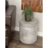 Olivia & May 15"x17" Fiber Clay Patio Garden Stool - Light Gray - Olivia & May 3 Olivia & May 15"x17" Fiber Clay Patio Garden Stool - Light Gray - Olivia & May -Gardening Official Shop unnamed file 1596