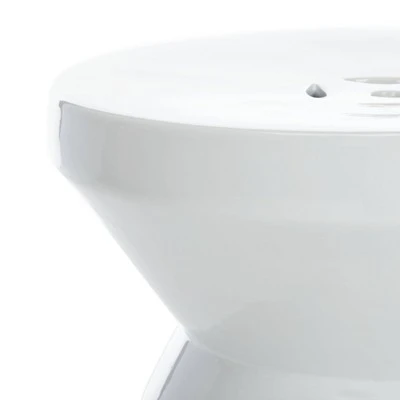 Larsa Garden Stool - White - Safavieh 3 Larsa Garden Stool - White - Safavieh - Image 3