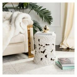 Cloud Garden Stool - Safavieh Antique Blue