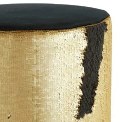 Stool, Cylinder Polyester Sequin Silver - Olivia & May 15 Stool, Cylinder Polyester Sequin Silver - Olivia & May -Gardening Official Shop unnamed file 1627
