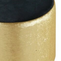 Stool, Cylinder Polyester Sequin Silver - Olivia & May 16 Stool, Cylinder Polyester Sequin Silver - Olivia & May -Gardening Official Shop unnamed file 1628