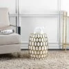 Laili Garden Stool - Gold/White - Safavieh -Gardening Official Shop unnamed file 1677