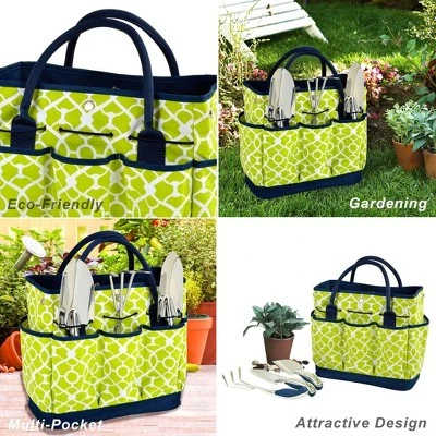 Picnic at Ascot Gardening Tote with 3 Tools - Trellis Green 3 Picnic at Ascot Gardening Tote with 3 Tools - Trellis Green - Image 3