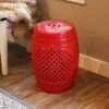 Sunnydaze Decor Sunnydaze Marrakesh Lattice Ceramic Decorative Garden Stool - 17.75" - Red -Gardening Official Shop unnamed file 1705